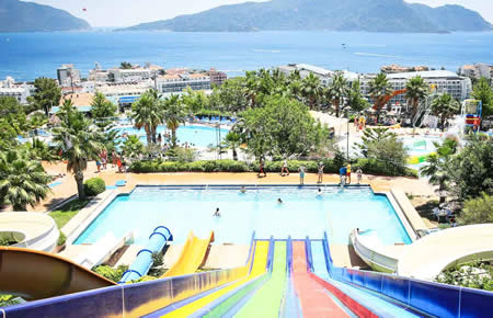 A view from Marmaris Aqua Dream Water Park